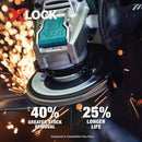 Makita X-LOCK 4-1/2 In. x 7/8 In. 40-Grit Type 29 Zirconia Angle Grinder Flap Disc (3-Pack)