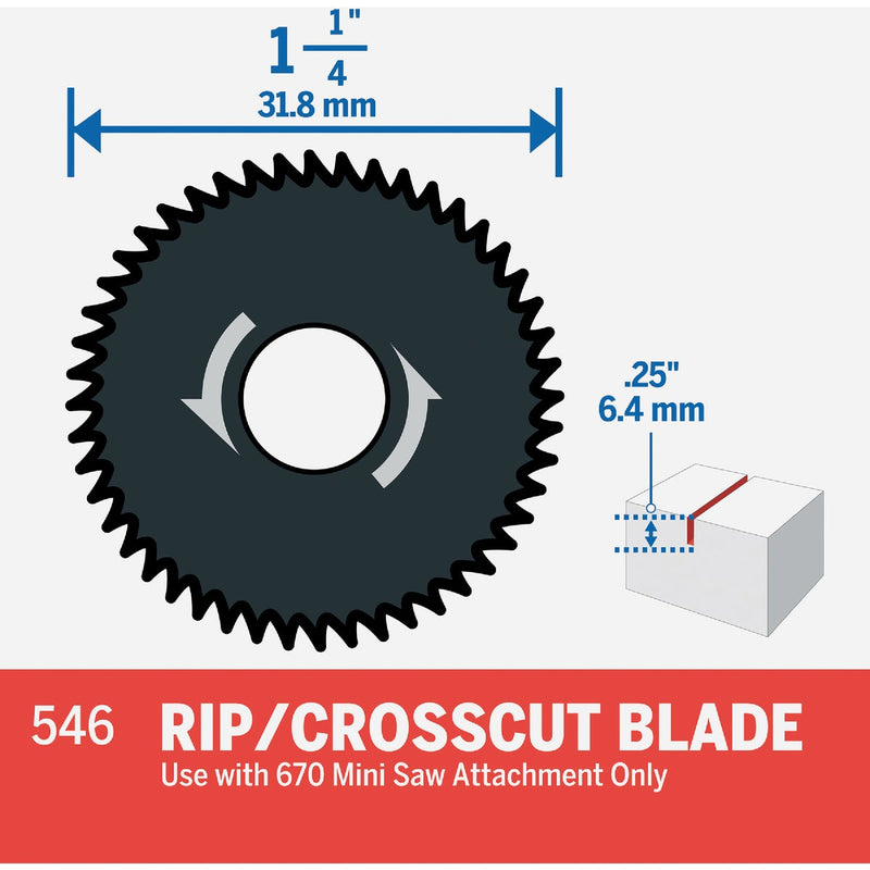 Dremel 1-1/4 In. Mini Rip/Crosscut Blade