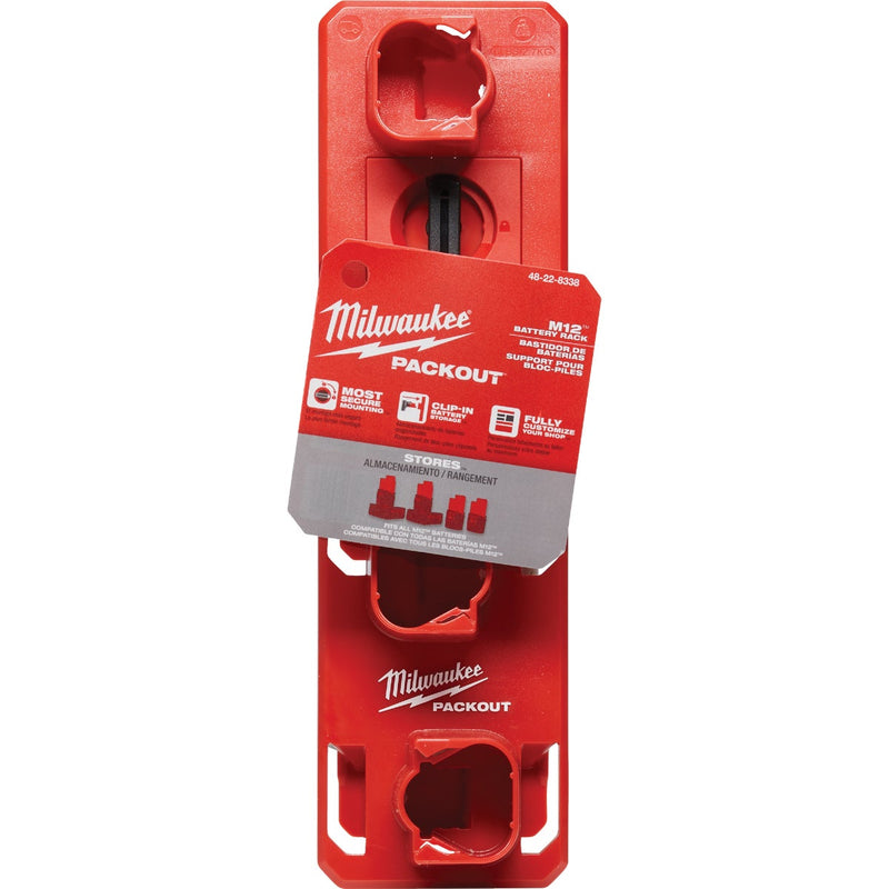 Milwaukee PACKOUT 4-Battery M12 Battery Rack