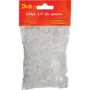 Do it 1/4 In. White Hard Tile Spacers (100-Pack)