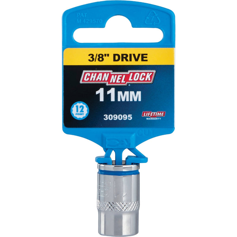 Channellock 3/8 In. Drive 11 mm 12-Point Shallow Metric Socket