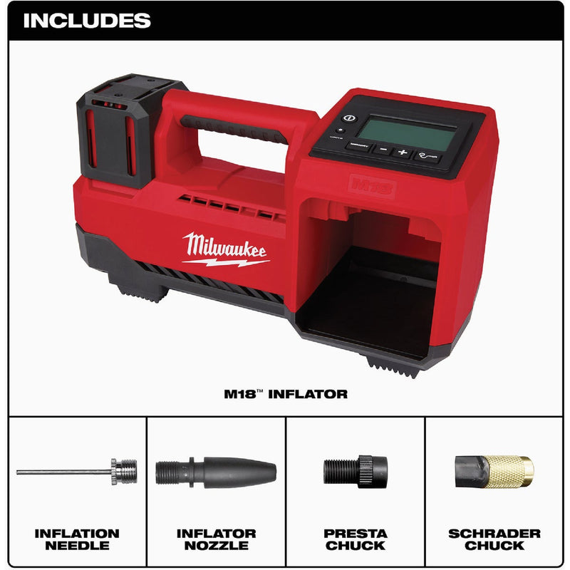 Milwaukee M18 18-Volt Lithium-Ion 150 psi Cordless Inflator (Tool Only)