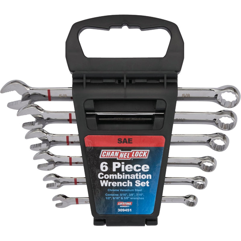 Channellock Standard 12-Point Combination Wrench Set (6-Piece)