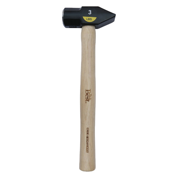 Do it Best 3 Lb. Steel Cross Peen Hammer with Hickory Handle