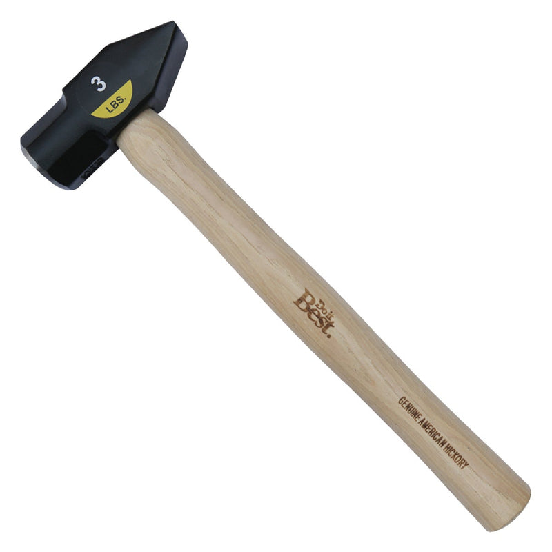 Do it Best 3 Lb. Steel Cross Peen Hammer with Hickory Handle