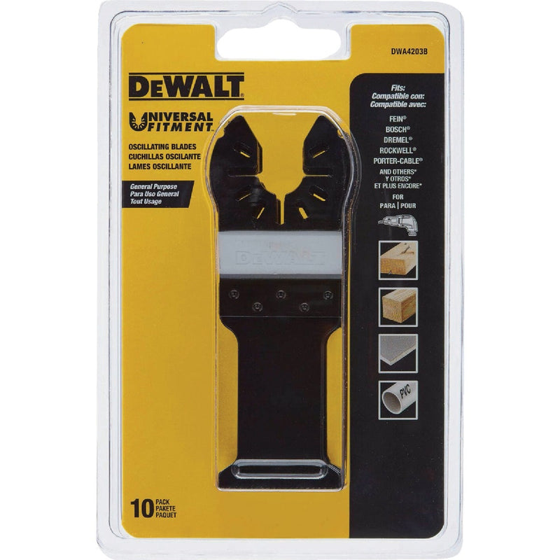 DEWALT Universal Fitment High Speed Steel Wood with Nails Oscillating Blade