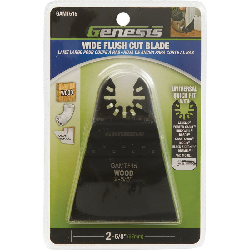 Genesis 2-5/8 In. HCS Flush Cut Oscillating Blade