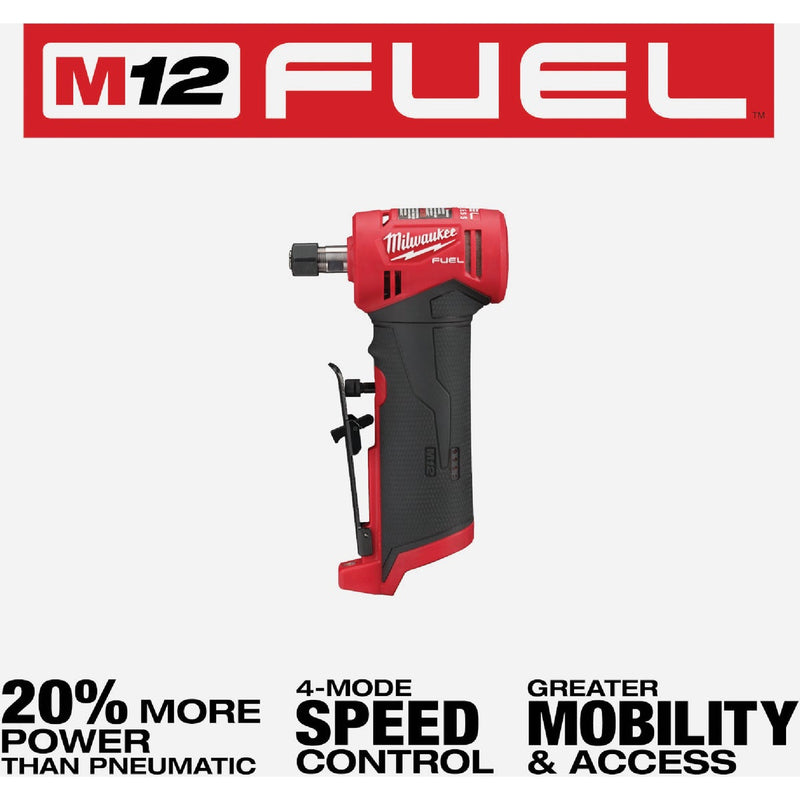 Milwaukee M12 FUEL 12 Volt Lithium-Ion Brushless 1/4 In. Right Angle Cordless Die Grinder (Tool Only)