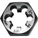 Century Drill & Tool 1/2-14 NPT 1 In. Across Flats Hexagon Pipe Die