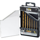 Do it Best 7-Piece Titanium Hex Shank Drill Bit Set, 1/16 In. thru 3/16 In.