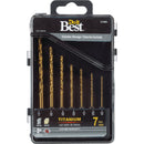 Do it Best 7-Piece Titanium Hex Shank Drill Bit Set, 1/16 In. thru 3/16 In.