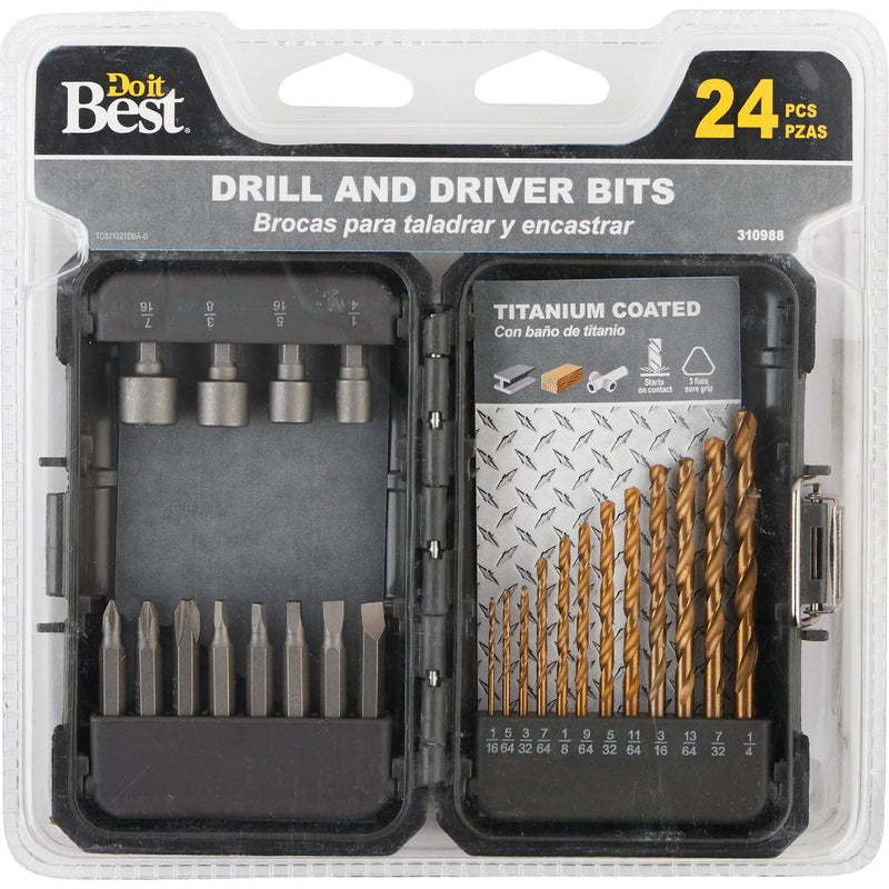 Do it Best 24-Piece Titanium Drill and Drive Set