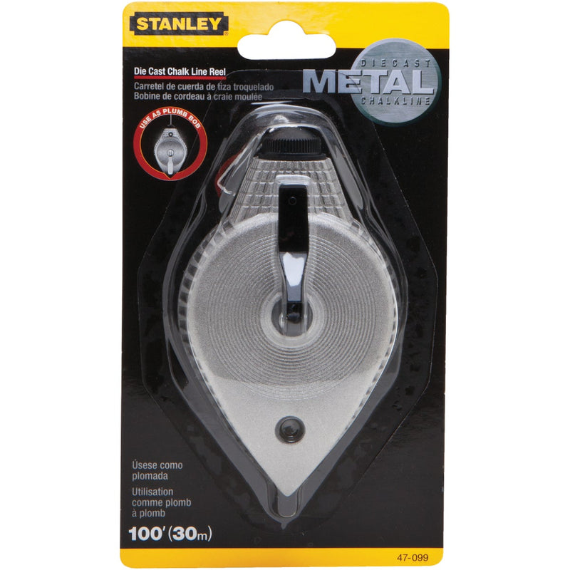 Stanley 100 Ft. Die Cast Chalk Line Reel