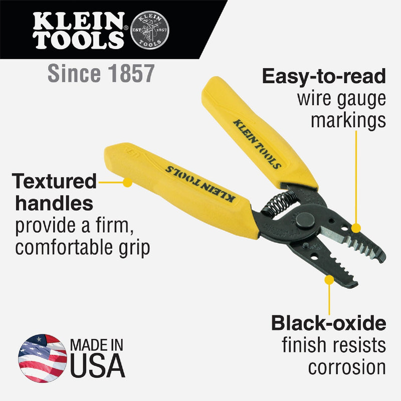 Klein 6 In. 10 AWG to 18 AWG Solid Wire Stripper