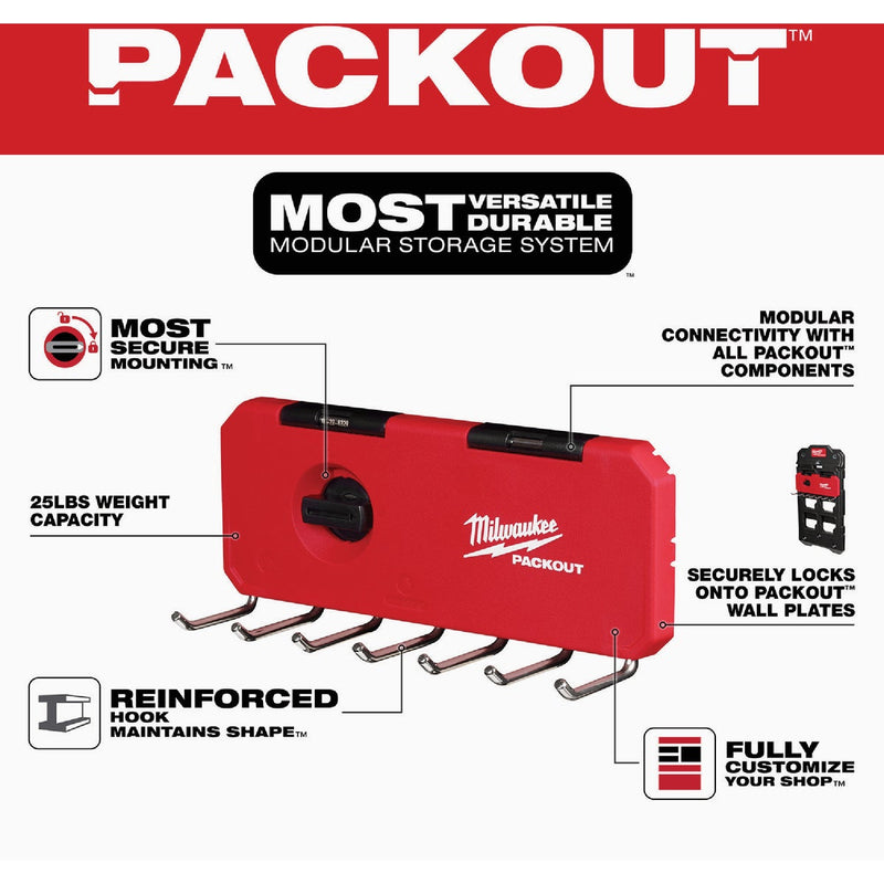 Milwaukee PACKOUT 7-Hook Rack