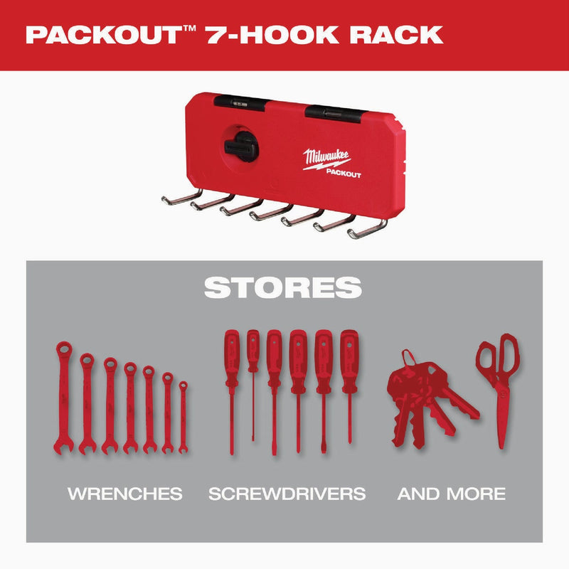 Milwaukee PACKOUT 7-Hook Rack