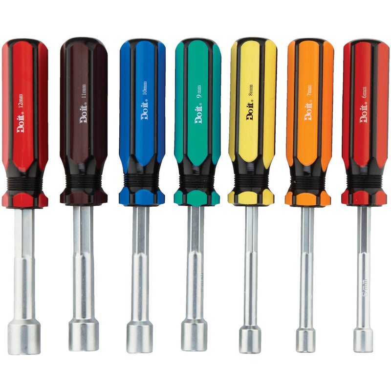 Do it Metric 3 In. Solid Shaft Nut Driver Set, 7-Piece