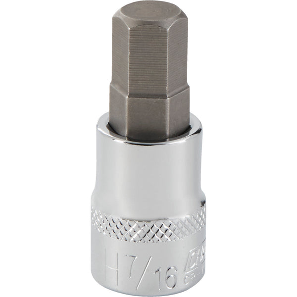 Channellock 3/8 In. Drive 7/16 In. 6-Point Standard Hex Bit Socket