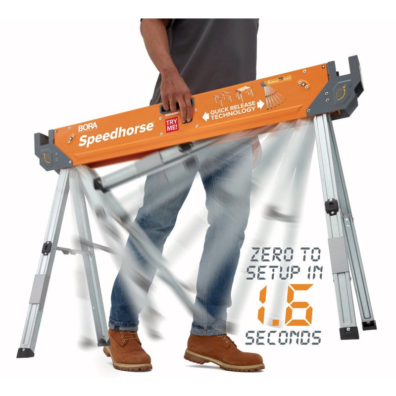 Bora Speedhorse Steel Sawhorse, 1500 Lb. Capacity