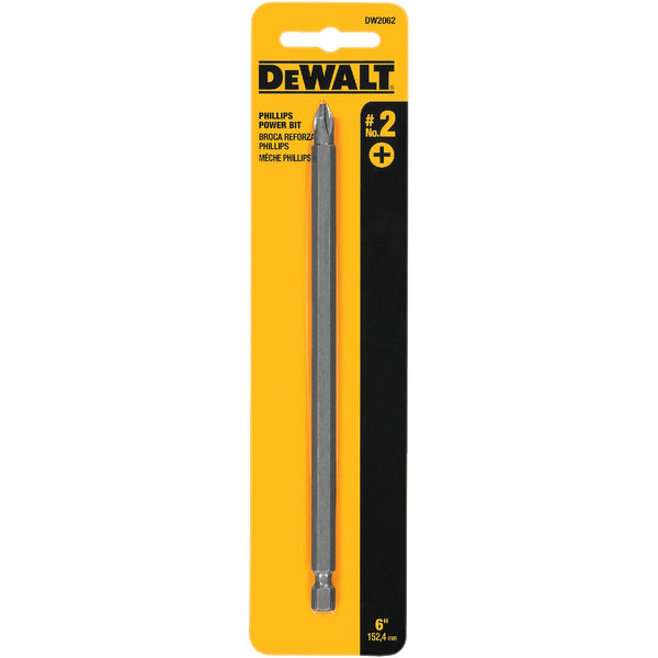 DEWALT Phillips #2 6 In. 1/4 In. Power Screwdriver Bit