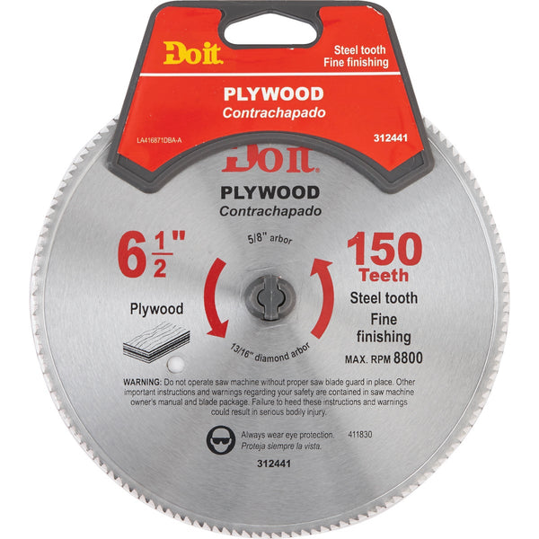 Do it 6-1/2 In. 150-Tooth Plywood Circular Saw Blade