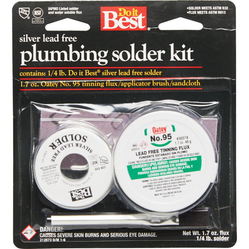 Do it Best Silver Lead-Free 1/4 Lb. No. 95 Solder Kit