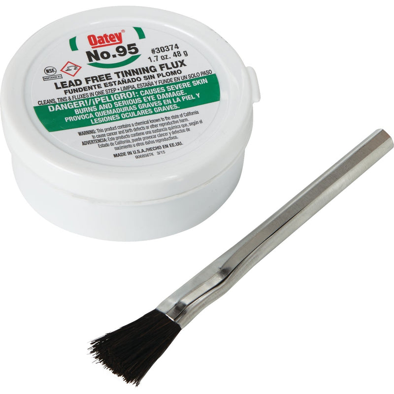 Do it Best No. 95 1.7 Oz. Lead-Free Tinning Flux with Brush, Powdered