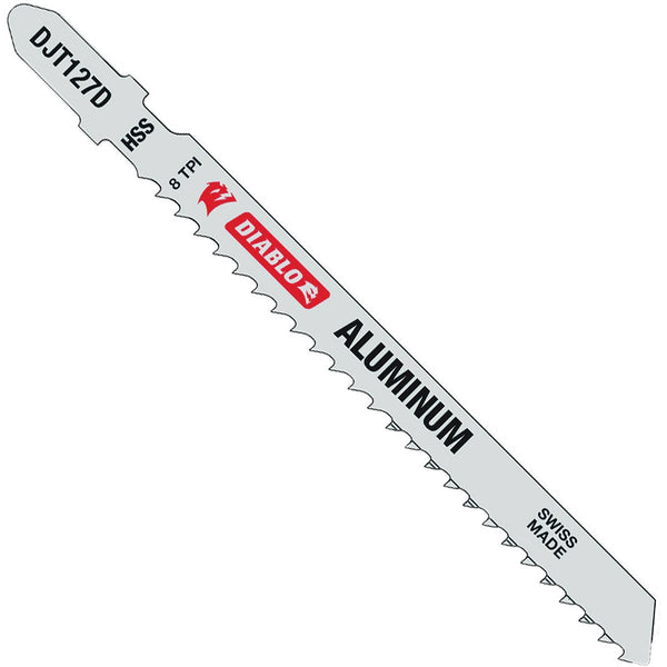 Diablo T-Shank 4 In. 8 TPI Steel Jig Saw Blade for Aluminum (5-Pack)