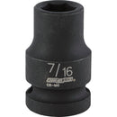 Channellock 1/2 In. Drive 7/16 In. 6-Point Shallow Standard Impact Socket