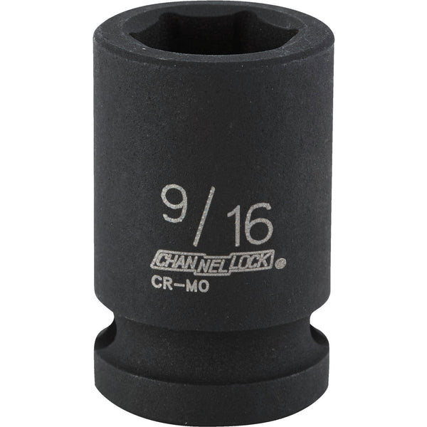 Channellock 1/2 In. Drive 9/16 In. 6-Point Shallow Standard Impact Socket