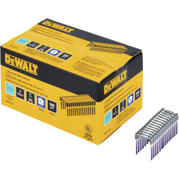 DeWalt 3/4 In. x 1 In. Insulated Cable Staples (540-Pack)