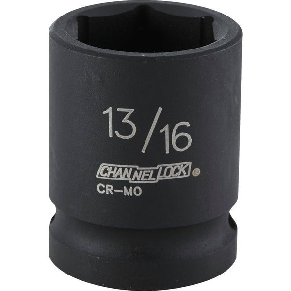 Channellock 1/2 In. Drive 13/16 In. 6-Point Shallow Standard Impact Socket