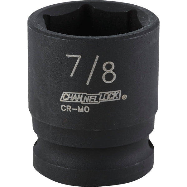 Channellock 1/2 In. Drive 7/8 In. 6-Point Shallow Standard Impact Socket