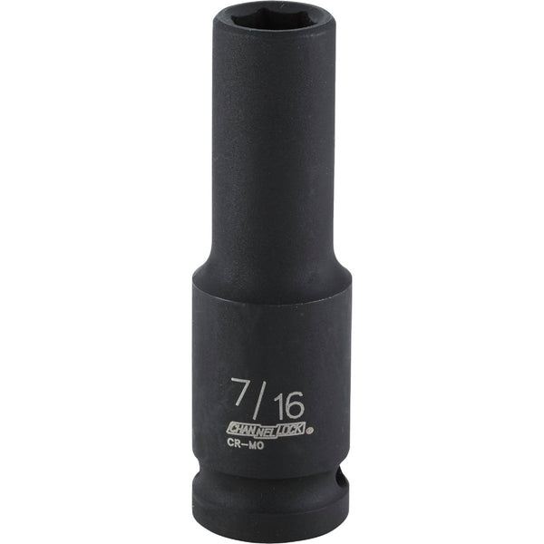 Channellock 1/2 In. Drive 7/16 In. 6-Point Deep Standard Impact Socket