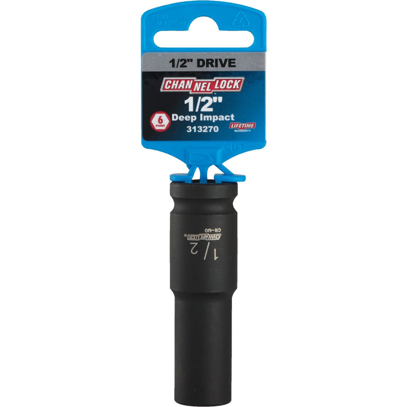 Channellock 1/2 In. Drive 1/2 In. 6-Point Deep Standard Impact Socket