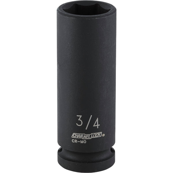 Channellock 1/2 In. Drive 3/4 In. 6-Point Deep Standard Impact Socket