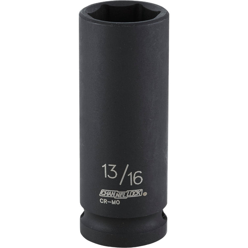 Channellock 1/2 In. Drive 13/16 In. 6-Point Deep Standard Impact Socket