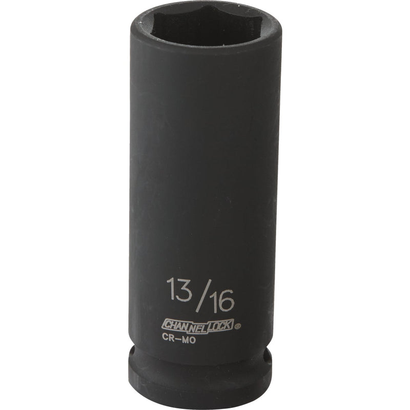 Channellock 1/2 In. Drive 13/16 In. 6-Point Deep Standard Impact Socket