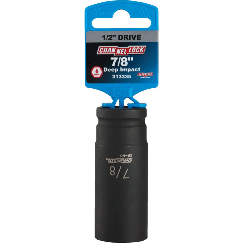 Channellock 1/2 In. Drive 7/8 In. 6-Point Deep Standard Impact Socket