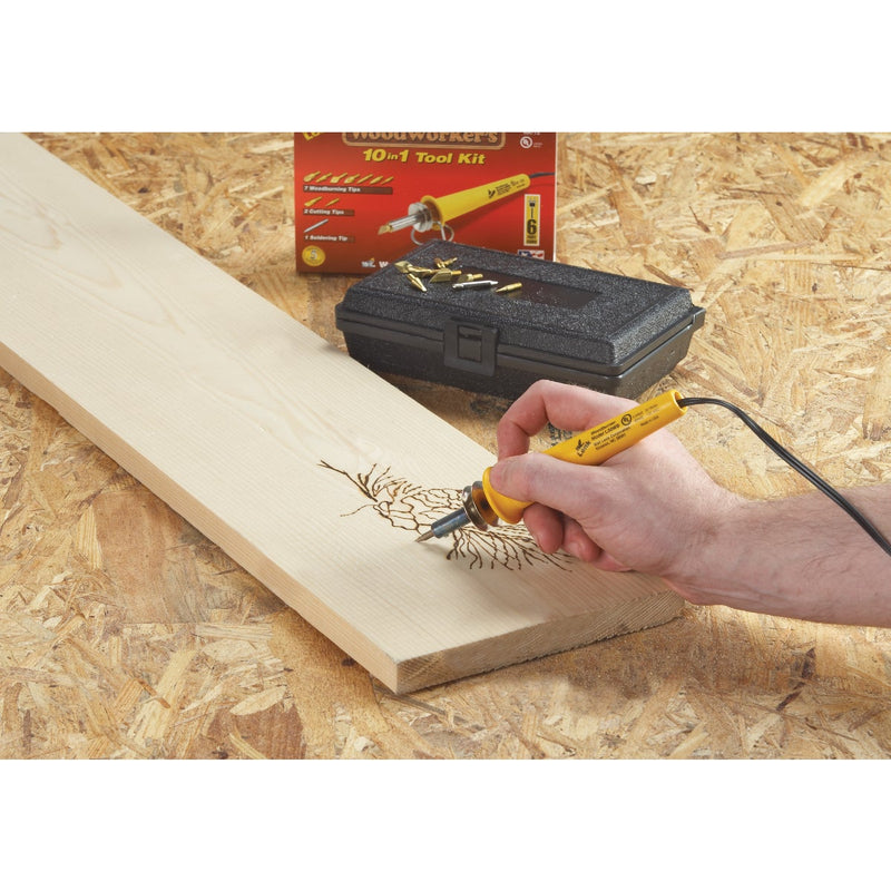 Wall Lenk Woodworker's 30W 10-in-1 Wood Burning Kit