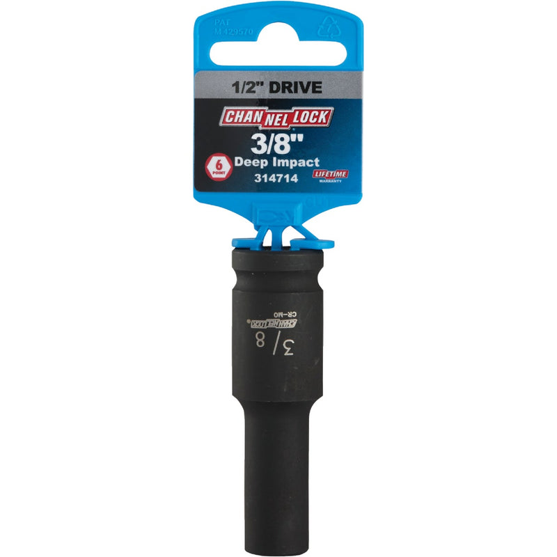 Channellock 1/2 In. Drive 3/8 In. 6-Point Deep Standard Impact Socket