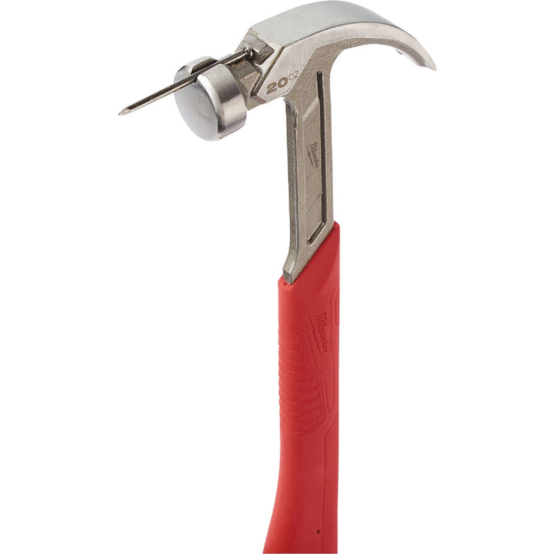 Milwaukee 20 Oz. Smooth-Face Curved Claw Hammer with Steel Handle