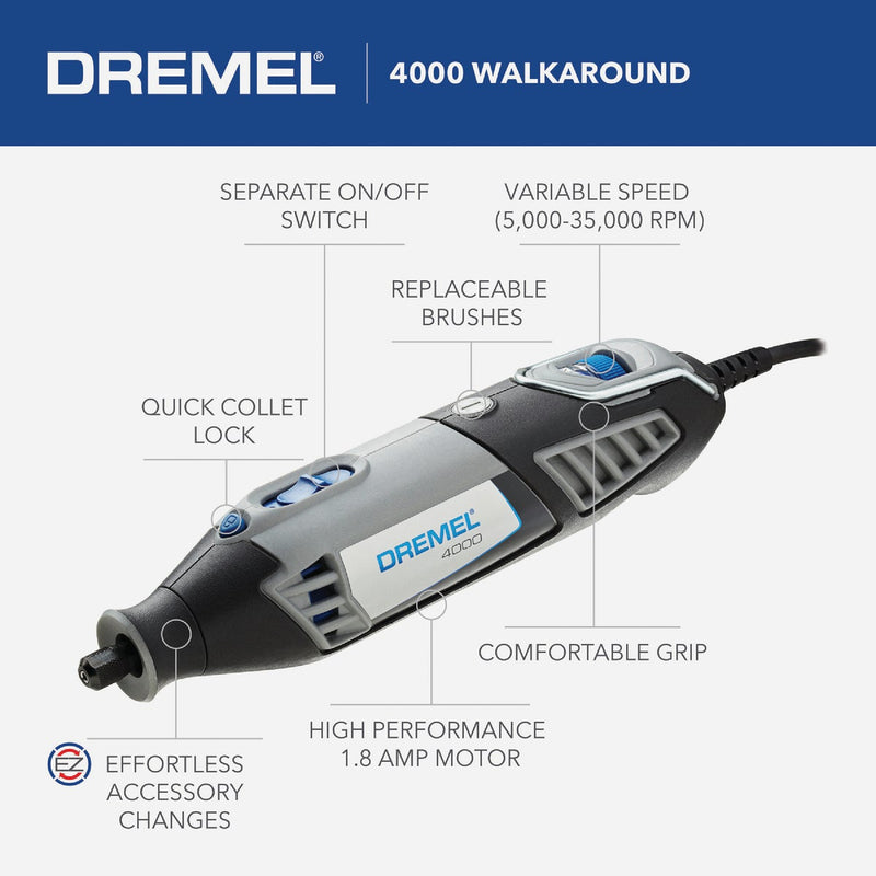 Dremel High Performance 120-Volt 1.6-Amp Variable Speed Electric Rotary Tool Kit