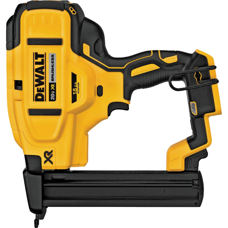 DEWALT 20V MAX XR Brushless 18-Gauge 1/4 In. Cordless Narrow Crown Stapler (Tool Only)