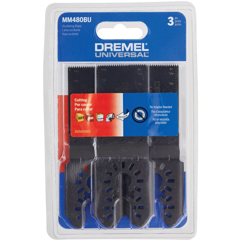 Dremel Universal 1-1/4 In. High Carbon Steel Flush Cut Oscillating Blade (4-Pack)