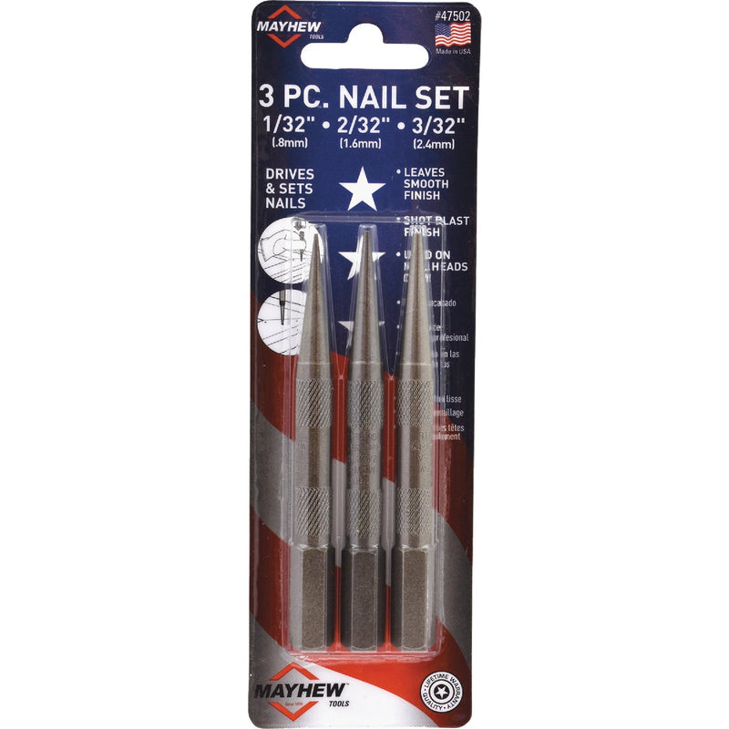 Mayhew Tools Assorted Nail Set (3-Piece)