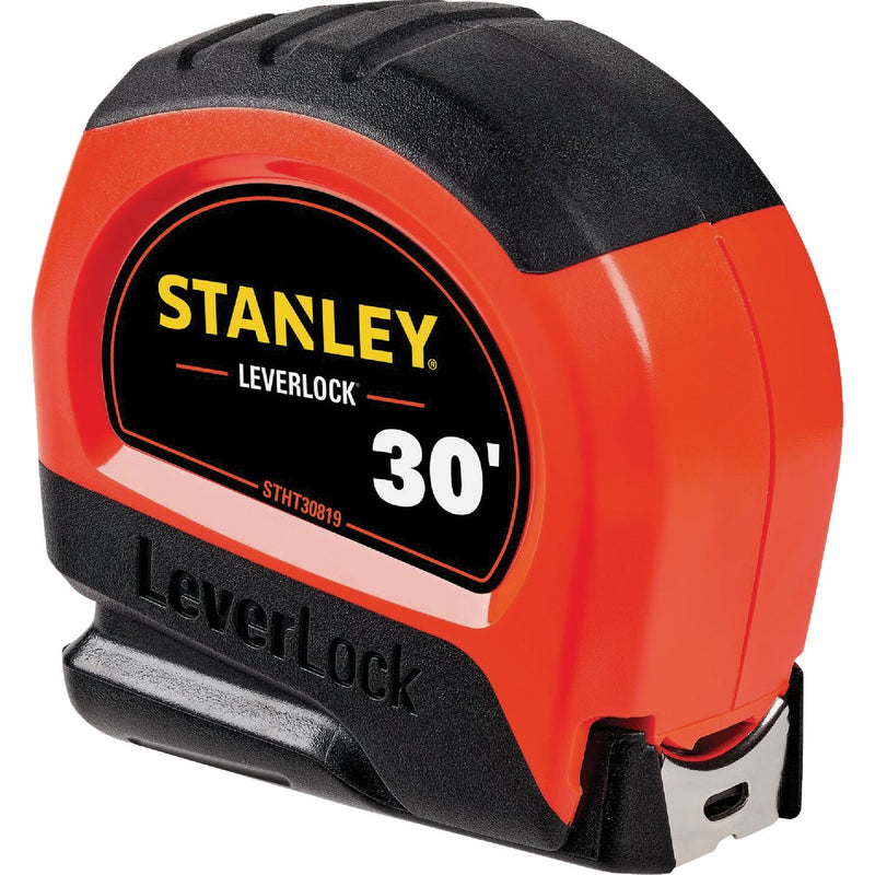 Stanley LeverLock 30 Ft. High-Visibility Tape Measure