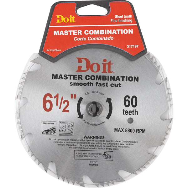 Do it Master Combination 6-1/2 In. 48-Tooth Crosscut/Rip Circular Saw Blade