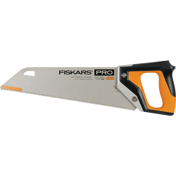 Fiskars Pro POWER TOOTH 15 In. L Blade Metal Handle Hand Saw with Sheath