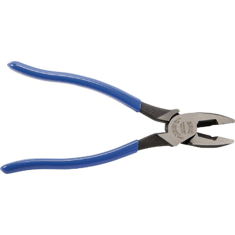 Klein 9 In. High-Leverage Heavy-Duty Linesman Pliers